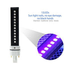 9W 12LEDS Electronic Phototherapy LED Lamp Light Bulb For Nail Art UV Gel DS Hn