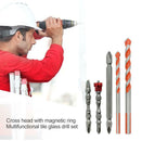 5pcs/set Threaded Triangle Tungsten Steel Wall Tile Concrete Drilling Bit