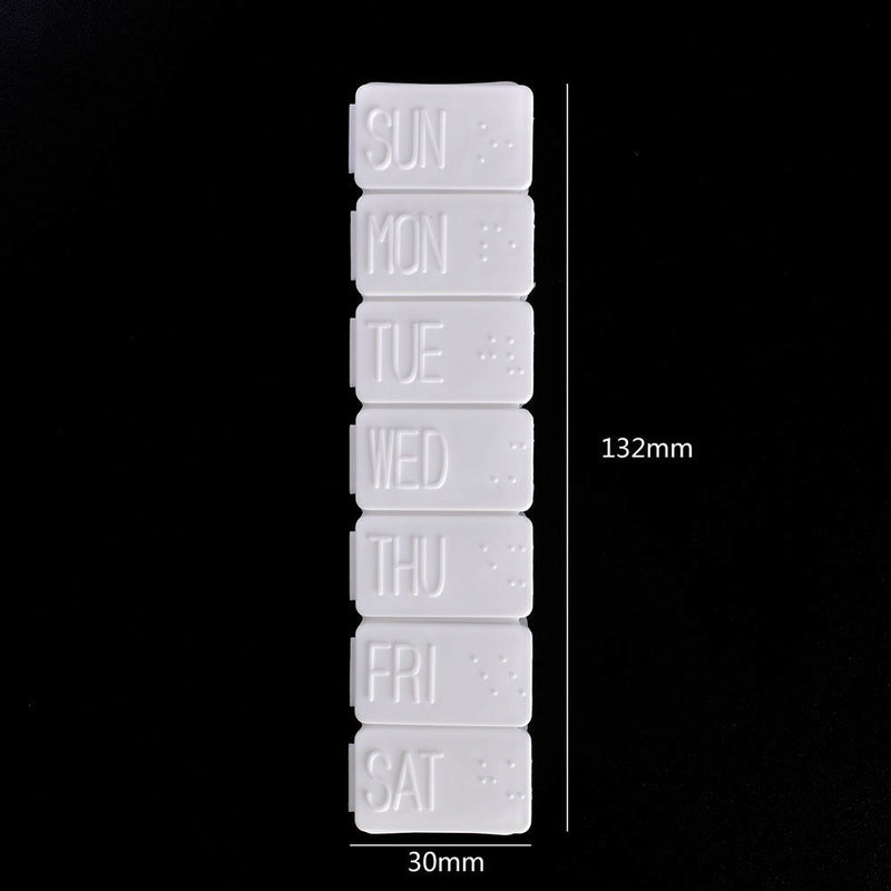 Portable Weekly 7 Day Tablet Pill Box Holder Plastic Storage Container Case