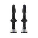 2x 40mm Bicycle Presta Valve MTB Road Bike Tubeless Tire Core Stem (Black)