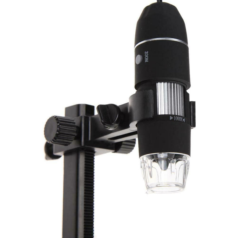 1000X 8 LED 2MP USB Digital Microscope EndoscopeMagnifier Camera+Lift Stand