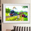 5D Train DIY Diamond Embroidery Painting Full Drill Rhinestone Cross Stitch