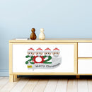 4pcs Christmas Wall Stickers Family Survivors Living Room Removable Decals A