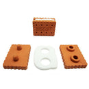 Novelty Kids Students Rubber Pencil Erasers Cute Biscuit Sandwich Shape Eraser