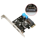 PCI Express USB 3.0 2-Port Front Panel With Control Adapter 4 And 20 Pins  UBC