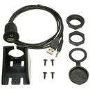 ABS 2M USB AUX Adapter Socket 3.5mm Jack Car Dashboard Mounted Extend Cable EYE