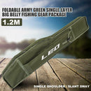 1pc 1.2m Foldable Portable Single Layer Big Belly Fishing Rod Storage Pack A