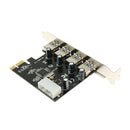 4 Port PCI-E to USB 3.0 HUB PCI  Expansion Card Adapter 5 Gbps