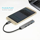 4 in 1 USB Hub Type-C USB-C Adapter With 4 USB 3.1 Port For Macbook Pro T-8 L9O2