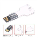 Key Acrylic USB Flash Drive Waterproof Crystal Pen drive 32GB pendrive USB