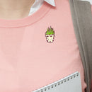 Cartoon Cute Potted Plant Brooch Badge Unisex Shirt Enamel Pins (Style 6)  A