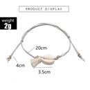 Boho Tassel Shell Pendant Anklet For Women Girl Gray Rope Adjustable Anklet