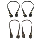4pcs Bag Purse Strap Handbag Accessory DIY Repair Replacements Black+Brown