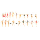 40x HO Gauge Painted 1:100 Peoples Passenger Set Scenery Landscape Decor