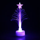 Colorful Fiber Optic LED Glowing Christmas Tree with A Top Star & Suction C
