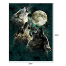 5D DIY Wolf Diamond Painting Embroidery Cross Stitch Kit Home Kids Decor