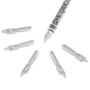 1Set English Calligraphy Feather Dip Pen Writing Ink Set Stationery Gift Bo