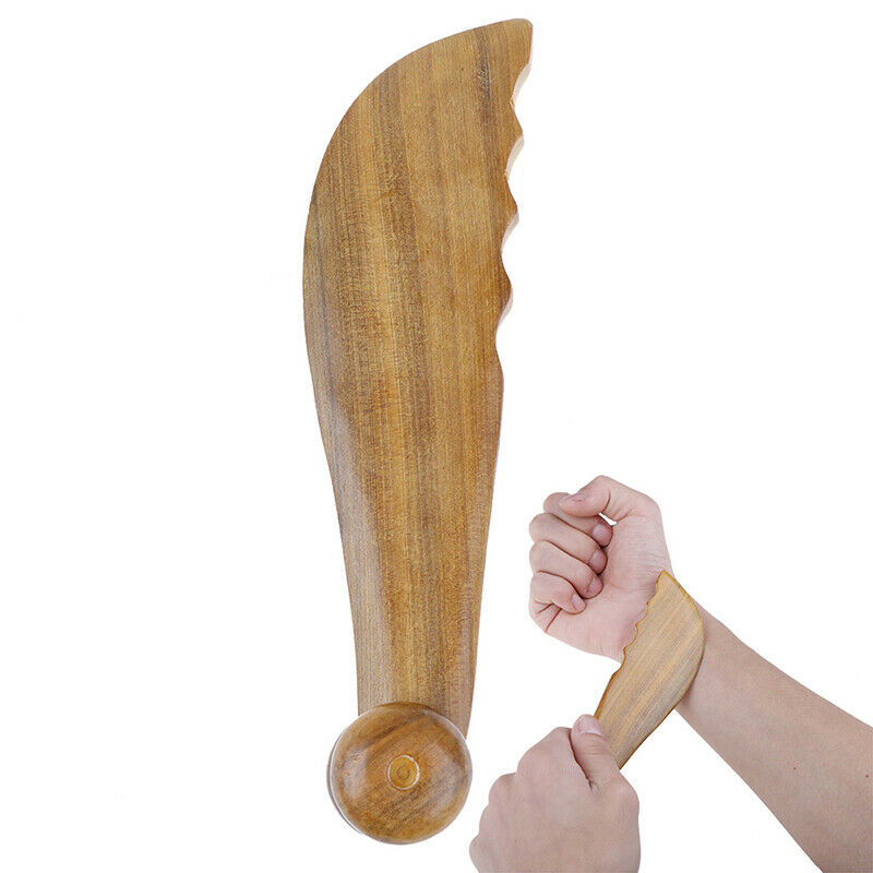 Wooden Gua-Sha Scraping Massage Board Trigger Stick Point Massager AcupunctureFD