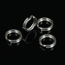 Stainless Steel 200pcs 5 Size Fishing lures Split Rings For Fish Snap Con ARB