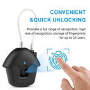 Smart Fingerprint Padlock Led Safe Usb Charging Rechargeable Waterproof Doo