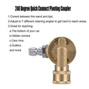 Power Pressure Washer Spray Nozzle Tips and Quick Connect Pivot Adapter CoupB5H1
