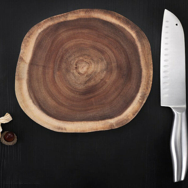 1pc Log Cutting Board Cutting Board Cutting Fruit Board Thickened WoodenB Ew