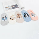 Women Cute Doggy Antiskid Socks Super Addorable Shallow Mouth Invisible Soc