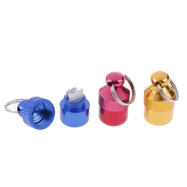 Anti-Lost Pet Dog Cat ID Name Address MINI Label Tag Storage Barrel Tube Rand Gw