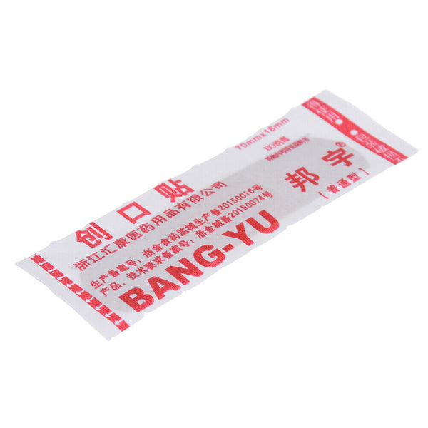 50PCS Strips Band aid PE Waterproof Bandages Adhesive Bandages First Aid KitS Ew