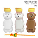 250ml Cute Bear Leakproof With Lid Straw Cup Home Travel Water Bottle Cartoon