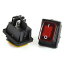 Waterproof 4 Pin 12V LED Rocker Toggle Switch Momentary Car Boat Marine On-off #