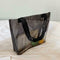 Clear Women Handbag Transparent Shoulder Bag Large Shopping Totes (Black)