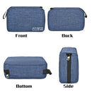 Dark Blue Mens Toiletry Bag Hanging Travel Shaving Kit Organizer Bag Perfec