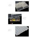 56 Grid Storage Tool Diy Removable Clear Plastic Organizer Nail Art Rhinest V3E8