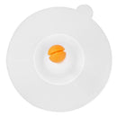 Silicone Cup Cover Cute Small Bean Sprout Heat Resistant Cups Lid (Orange) A