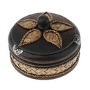 Creative Wooden Ashtray with Lid Thai Style Craft Bussiness Gift Decor Small