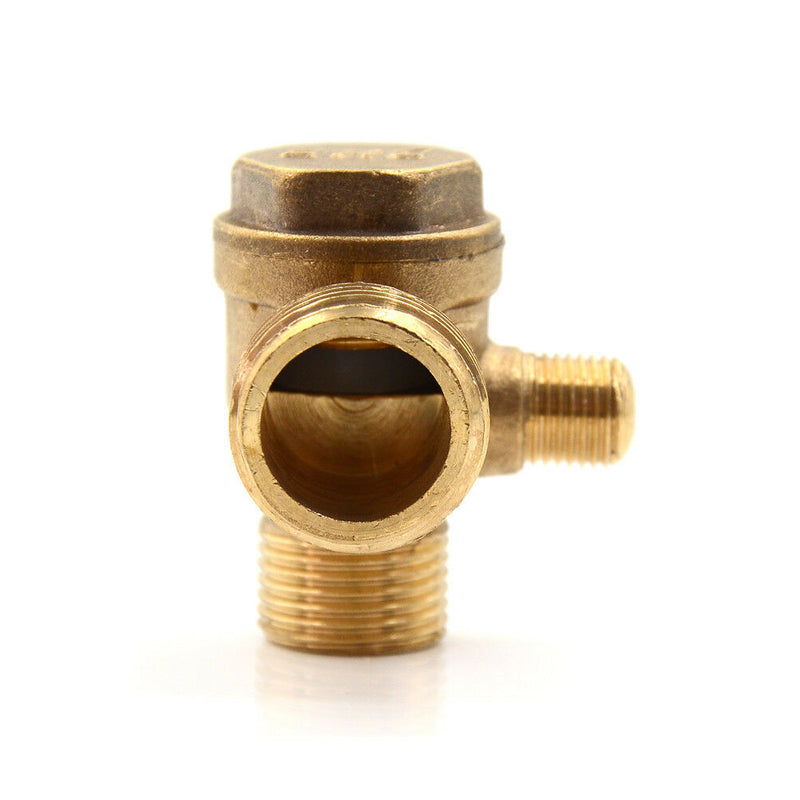 Golden Male 3 Way Brass Thread Air Compressor Check Valve Connector Tool  Kw