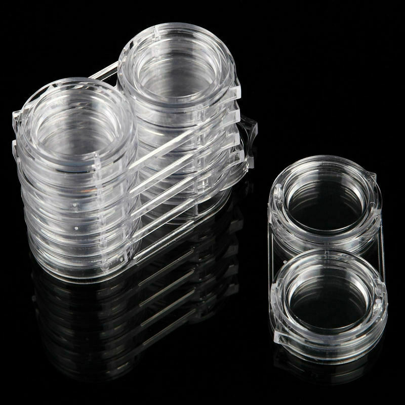 6pcs Nail Art Storage Box Removable Case Rhinestone Gems Decor Holder g QIY