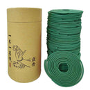 120pcs Natural Green Tea Incense Home Fragrance Spiral Coils Air Refreshing