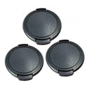 3Packs Cap Lens Cap 49mm Lens Cap Lens   Universal Strap for Camcorder