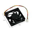 Quiet Radiator 70x70x15mm 12V Computer PC CPU Silent 3000RPM Cooling Fan