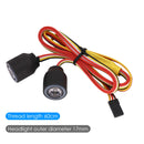 LED Headlamps for 1/10 RC Crawler Car SCX10 TRX4 D90 Jeep Wrangler Accessory