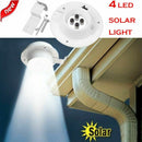 4 Led Solar Powered Gutter Light Outdoor/Garden/Yard/Wall/Fence/Pathway Lam D8J5