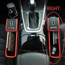 Multifunction PU Leather Catcher Box Car Seat Cup Coil Storage Organ Pocket H2B8