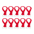 10 Pcs Mini Christmas Scarf Christmas Pet Scarf for Dog Cat and Wine Bottle