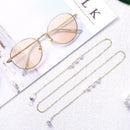 Sunglasses Round Beads Glasses Chain Rope Holder Neck Necklace Literary Eye K4Q8