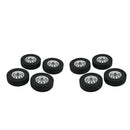 8pcs Simulation Upgrade Rubber Tires 2.2 Inch Wheel Rim for WPL D12 Car