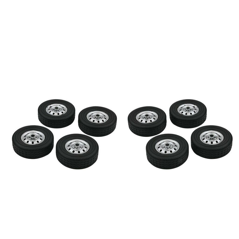 8pcs Simulation Upgrade Rubber Tires 2.2 Inch Wheel Rim for WPL D12 Car