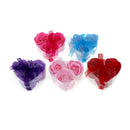3XScented rose flower petal bath body soap wedding party gift heart bottle Hn