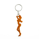 Sexy Beauty Shape Aluminum Alloy Bottle Opener Beer Keychain Portable Bar ToolM&